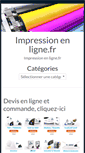 Mobile Screenshot of impression-en-ligne.fr